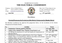 EC Sets June 10, 2026 for Kikuube LCV By-Election